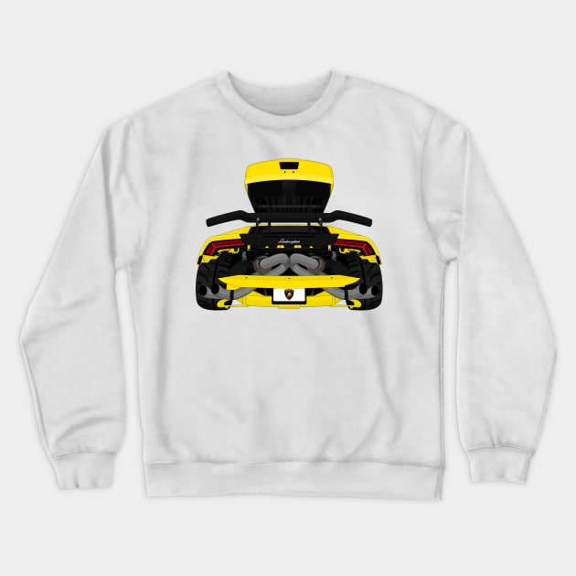 HURACAN YELLOW Crewneck Sweatshirt by VENZ0LIC